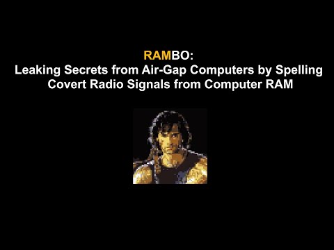 RAMBO: Leaking Secrets from Air-Gap Computers by Spelling Covert Radio Signals from Computer RAM